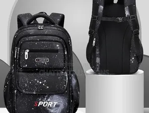 Starry Black Top Quality Boys School Bags