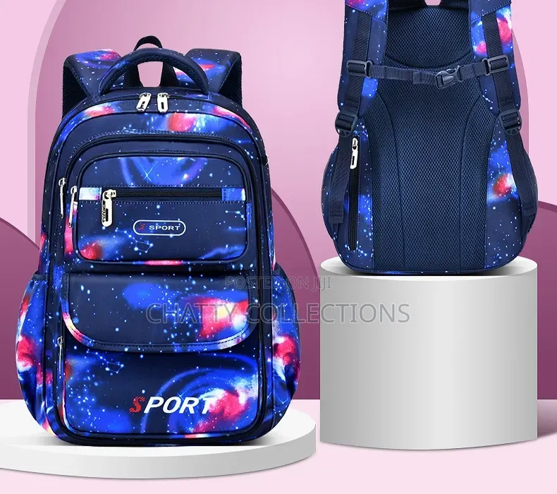 Colourful Starry Blue Top Quality Boys School Bags