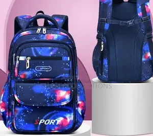 Colourful Starry Blue Top Quality Boys School Bags