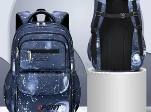 Starry Gray Top Quality Boys School Bags
