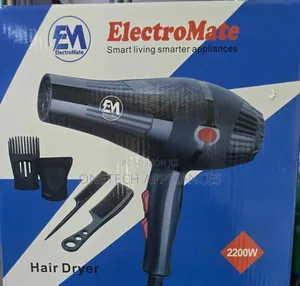 Electromate Em Blow Dryer Hair Blower 2200w With 3 Speed