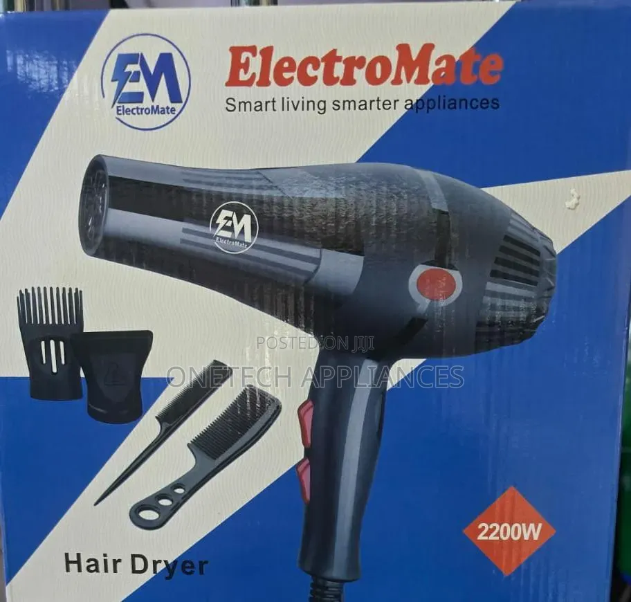 Electromate Em Blow Dryer Hair Blower 2200w With 3 Speed