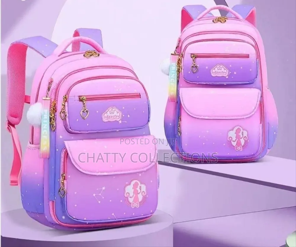 Gradient Purple Top Quality Girls School Bags