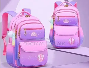 Gradient Purple Top Quality Girls School Bags