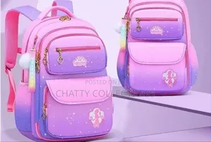 Gradient Purple Top Quality Girls School Bags