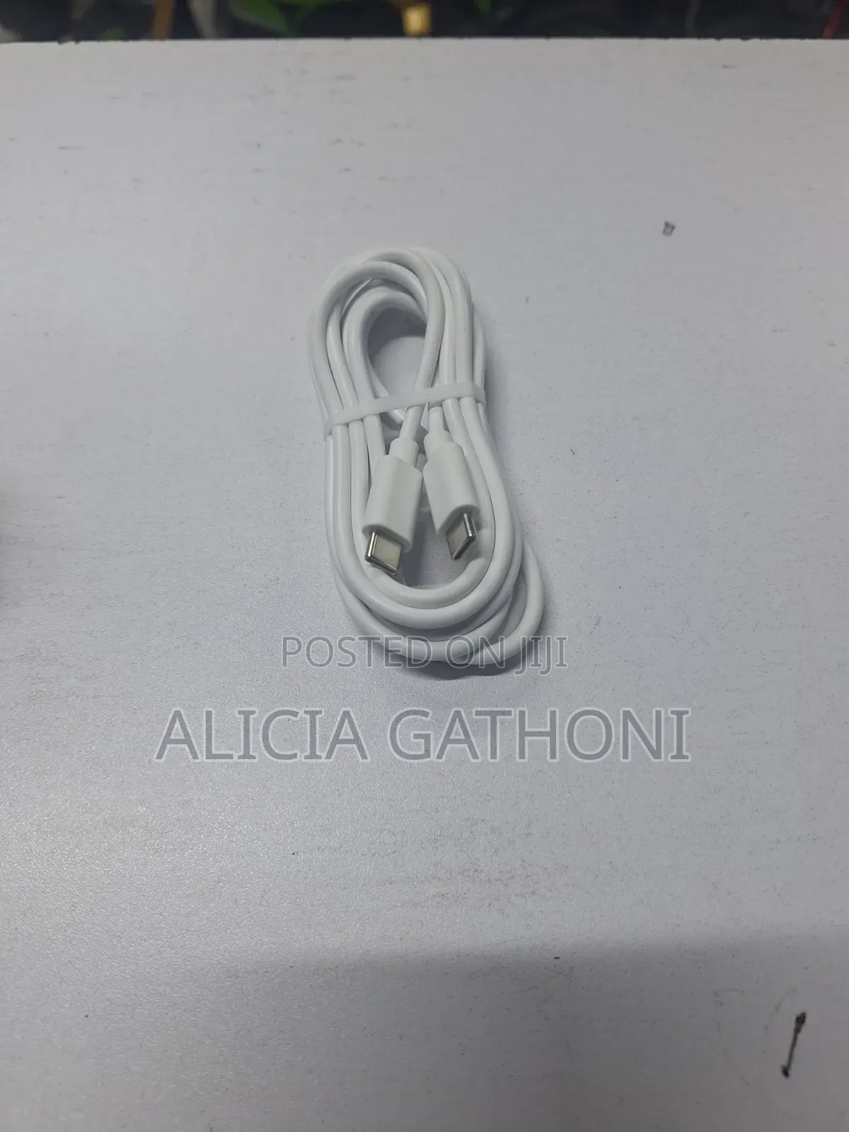 Type C To C Macbook Cable White