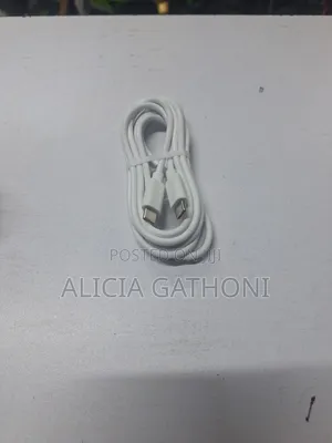 Type C To C Macbook Cable White