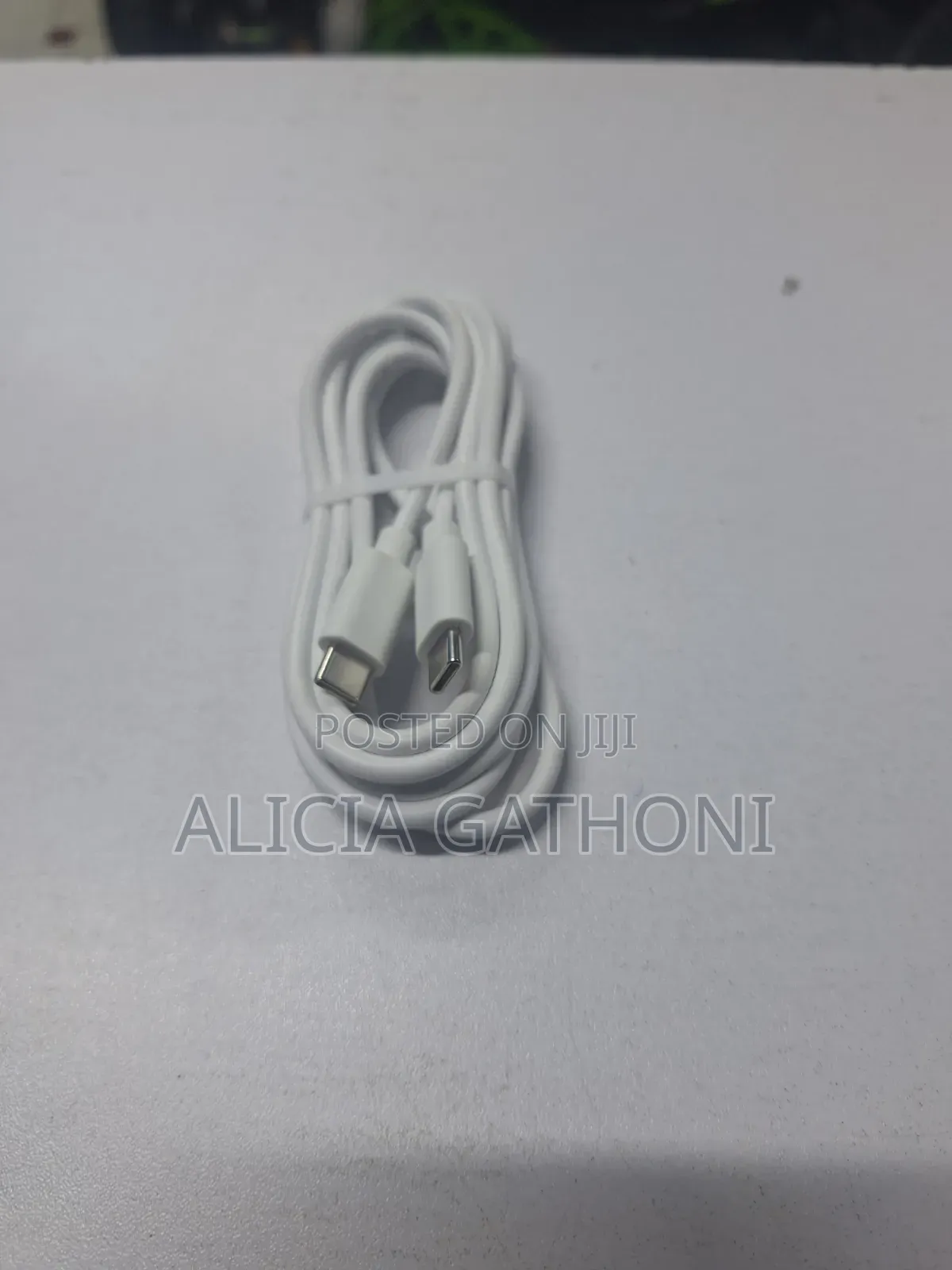 Type C To C Macbook Cable White