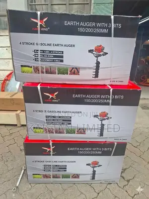 Hawk King 139cc 4-Stroke Earth Auger Machine With 3 Drill Bits