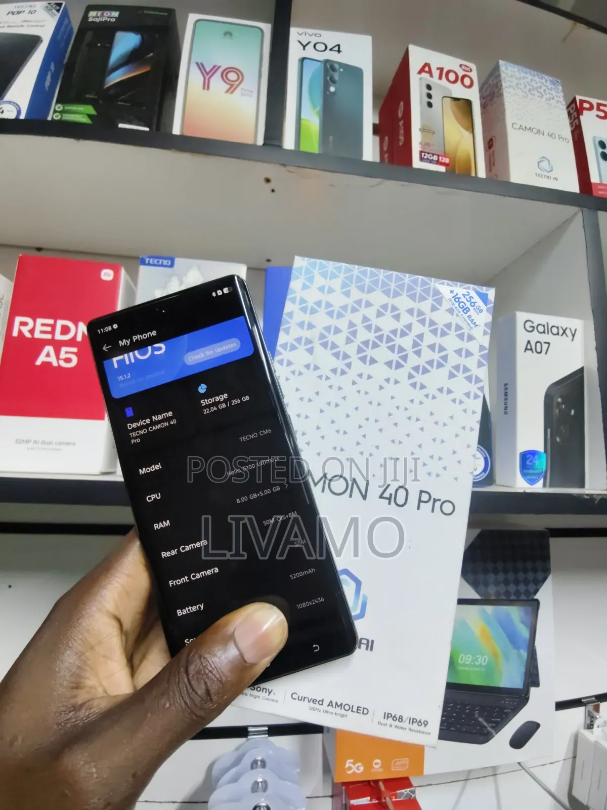 Tecno Camon 40 Pro 4G 256 GB Black