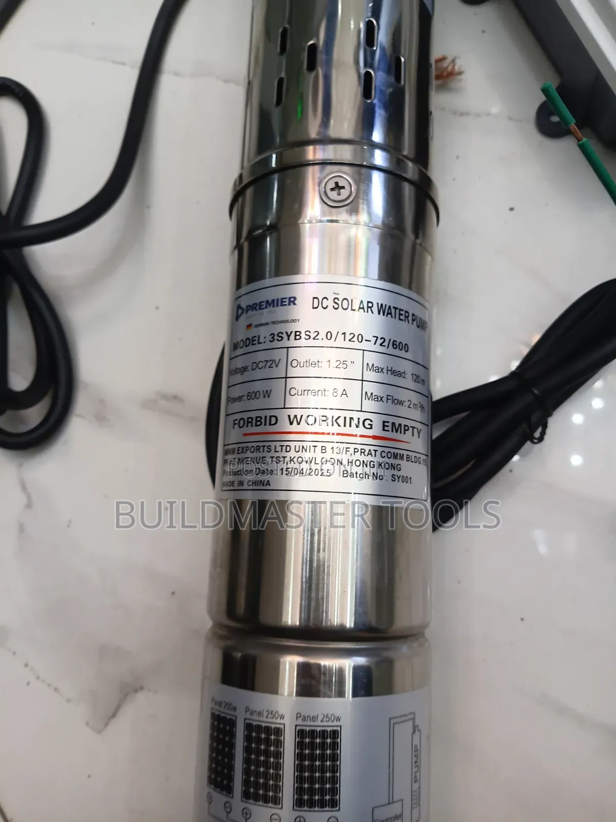 Premier Brand Dc Solar Submersible Water Pump