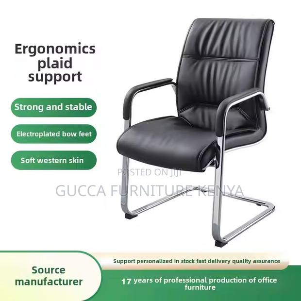 Leather Executive High Back Home Desk Seat - thumbnail 2