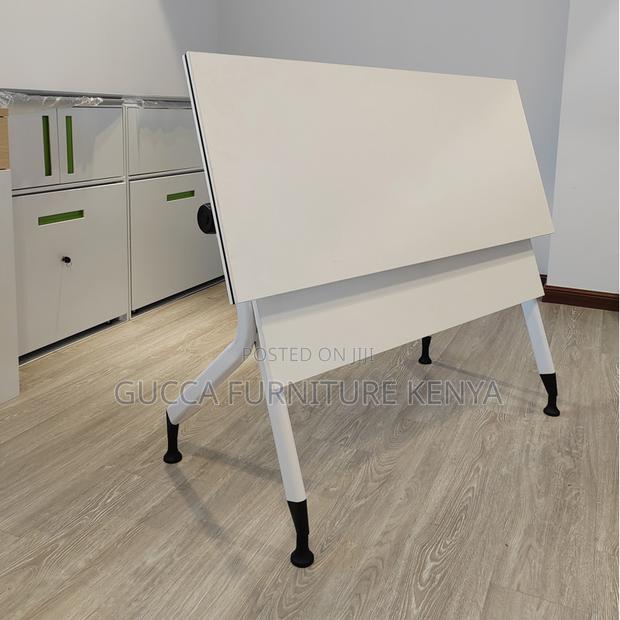 Imported White Folding Home Office Gaming Desk - thumbnail 3