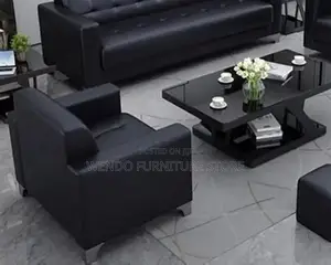 Office Sofa; Five Seaters Executive Leather Office Sofa Set