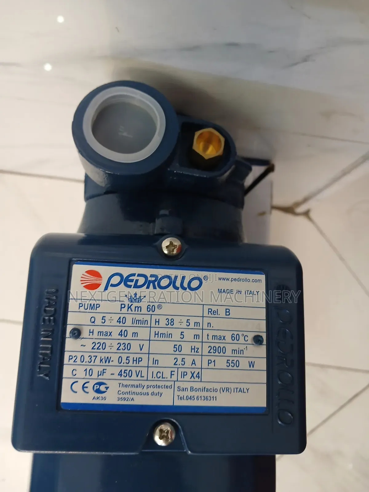 Pedrollo Booster Pump 0.5hp
