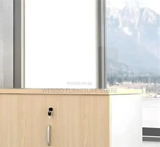 Office Cabinet; Executive Filing Credenza Cabinet With 4 Doors