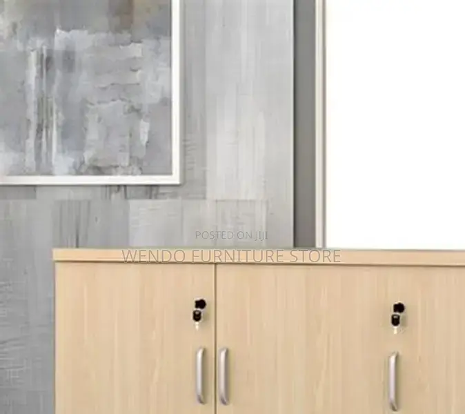 Office Cabinet; Executive Filing Credenza Cabinet With 4 Doors