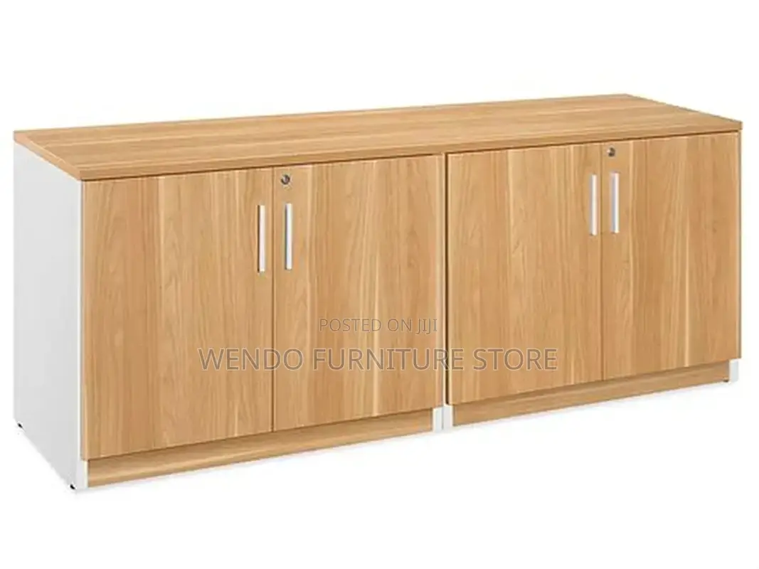 Office Cabinet; Executive Filing Credenza Cabinet With 4 Doors