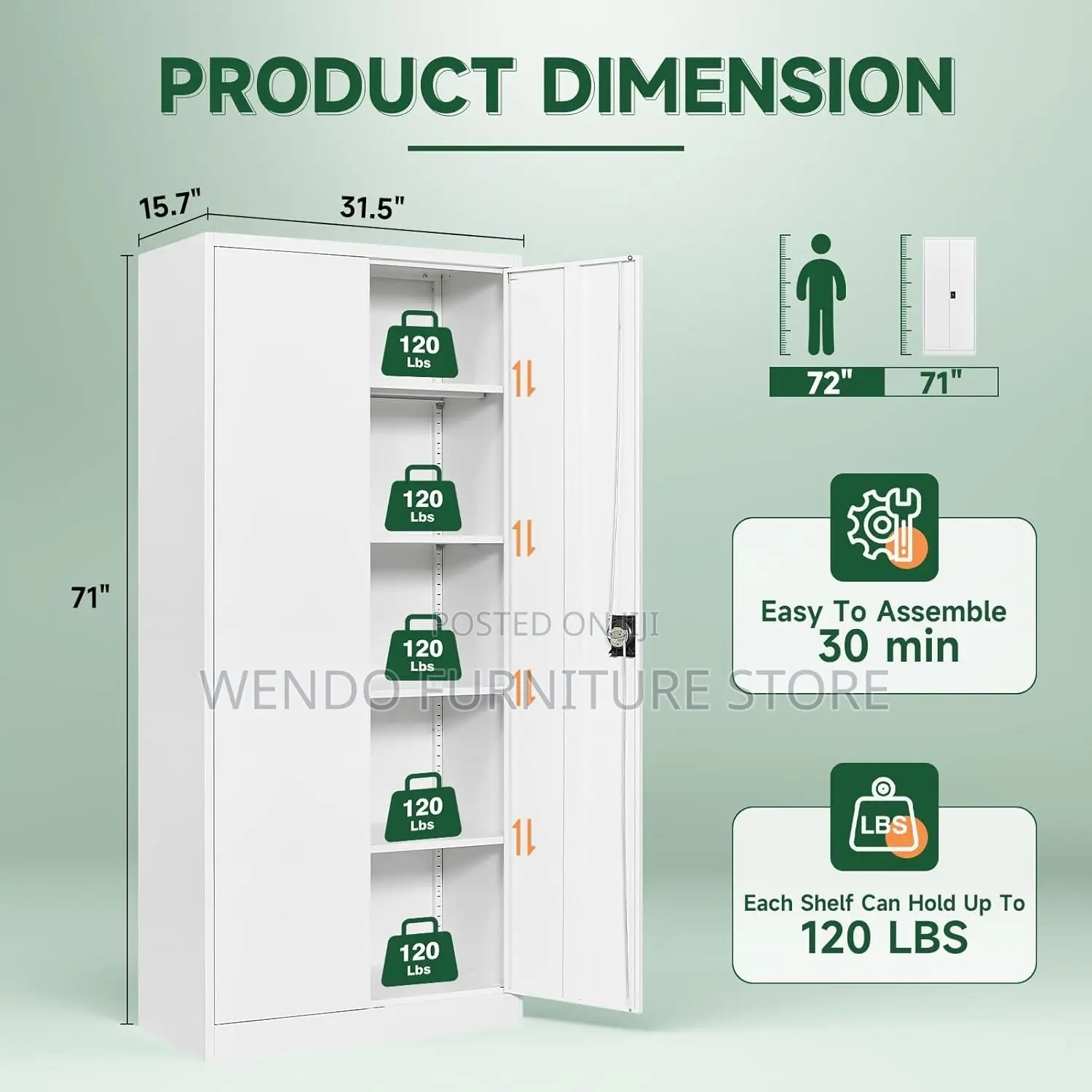 Office Cabinet; Cctr5 Two Doors Executive Office Cabinet