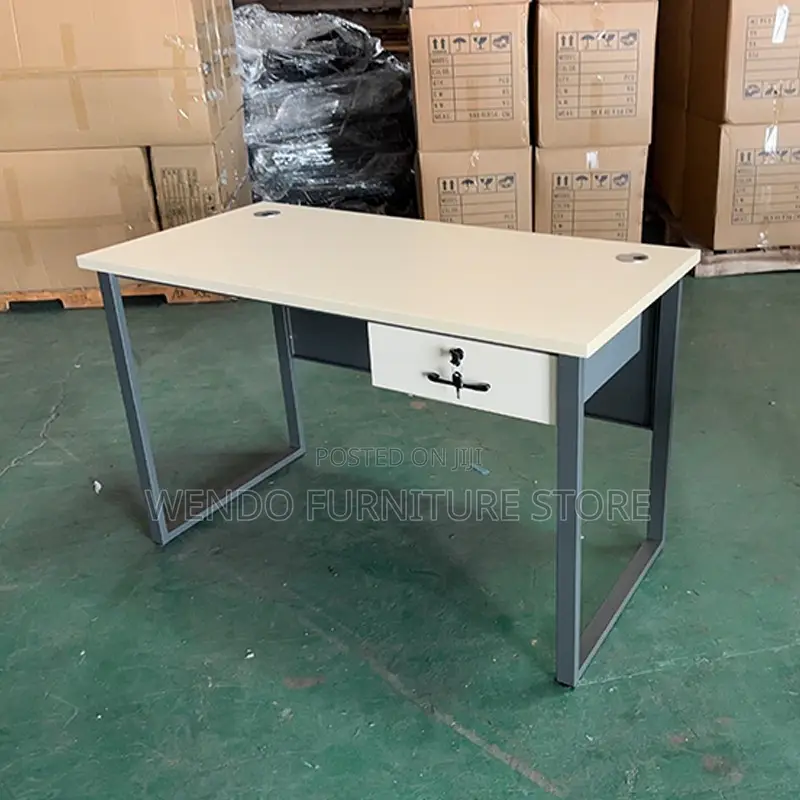 Office Desk; Home Office Working Desk With Lockable Drawer