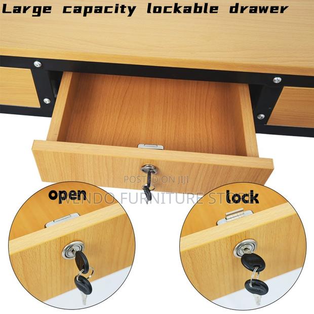 Office Desk; Home Office Working Desk With Lockable Drawer - thumbnail 11