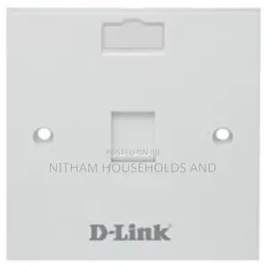 D-Link NFP-0whi11 Single Faceplate With Shutter and Id Plate – White