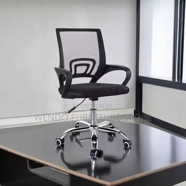 Office Chairs; Clerical Rotating Office Fabric Mesh Chairs - thumbnail 8