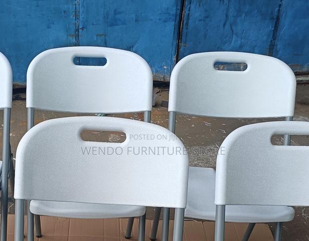Office Chairs; Foldable White Training Chairs - thumbnail 9