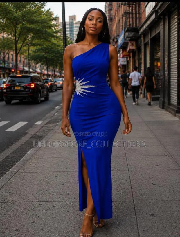 One Shoulder Out Bodycon Dinner Dresses - thumbnail 3
