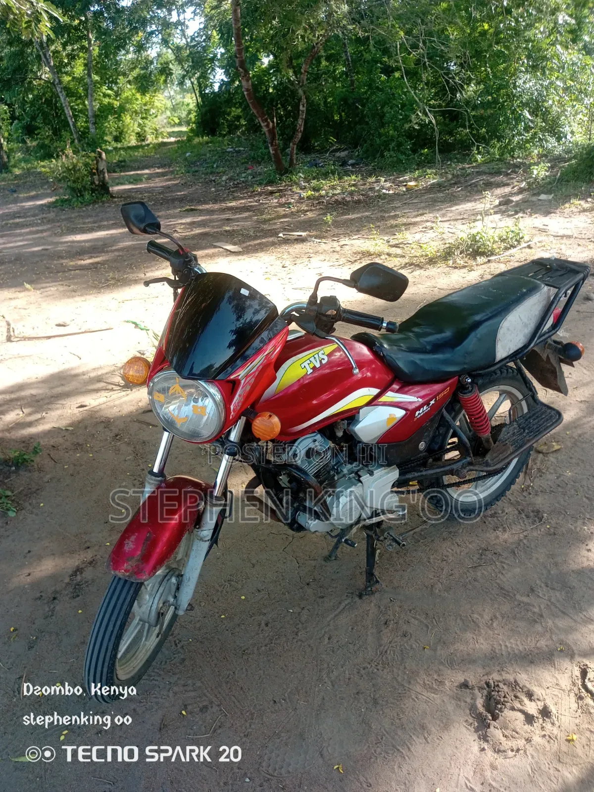TVS HLX Plus ES 2024 Red