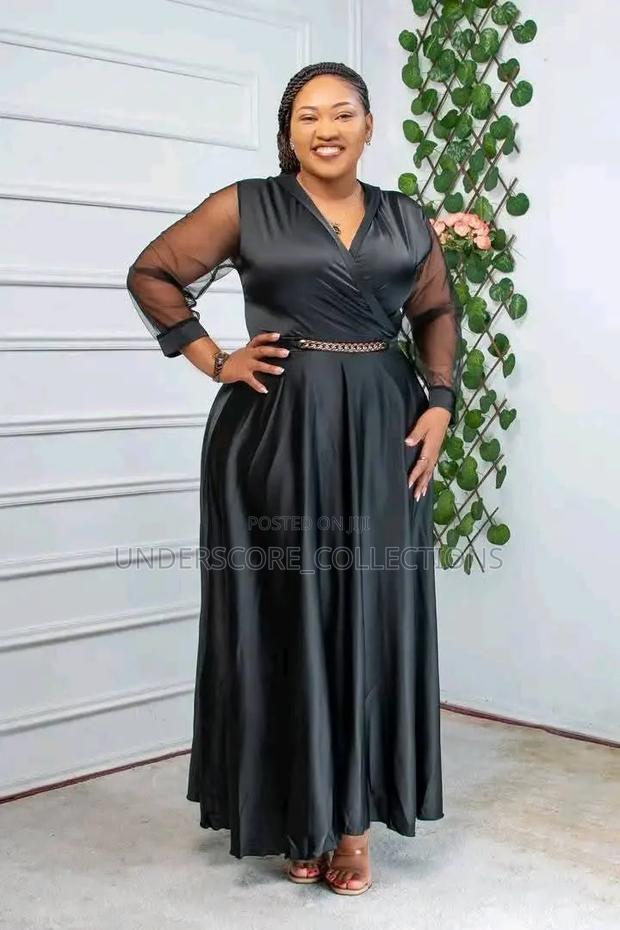 See Through Arms Maxi Dresses for Functions - main view