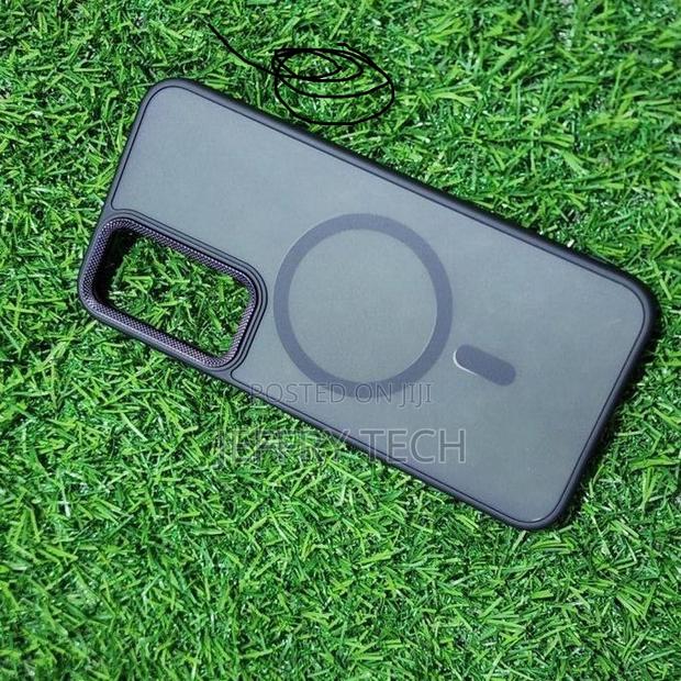Samsung Galaxy A55 Magnetic Case - Black Tpu+Pc, Shockproof, Magsafe - thumbnail 2