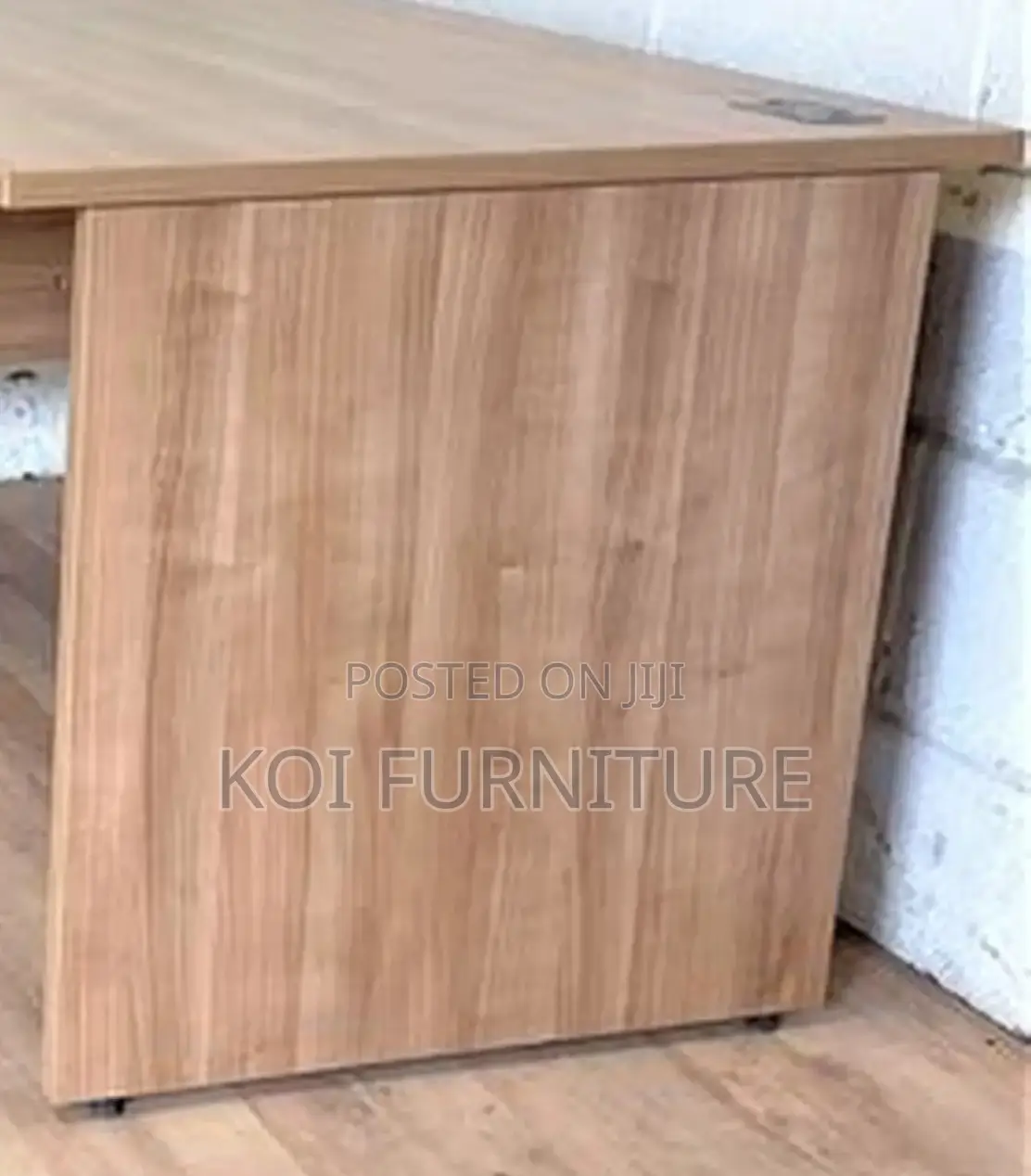 Office Desk; Clerical Beech Radial 1.4 Metercurved Office Desk