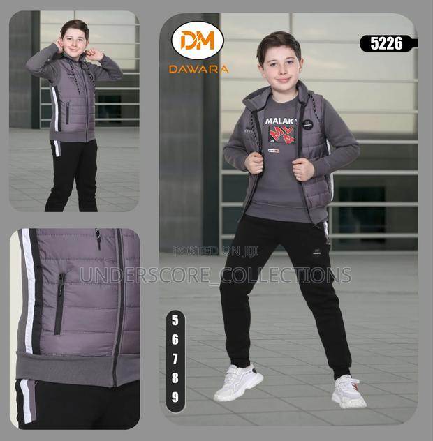 Premium Quality Boys Three Pieces Tracksuit - thumbnail 3