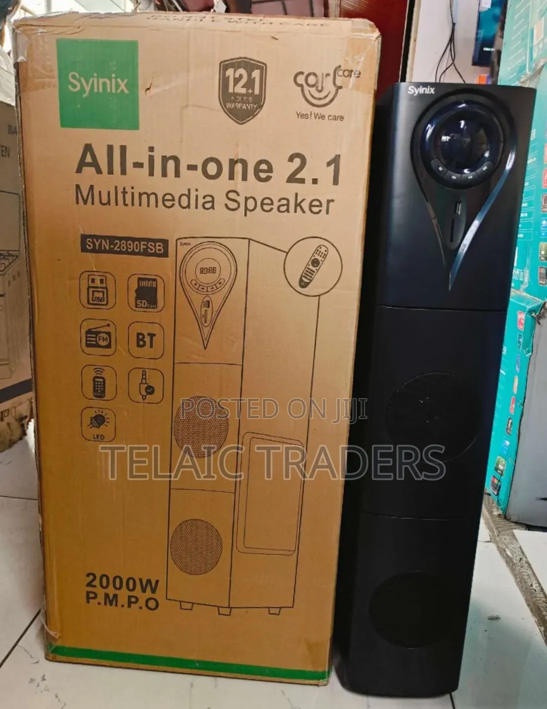 Syinix All in One 2.1 Powerful Bass Multimedia Speaker Syn2890fsb