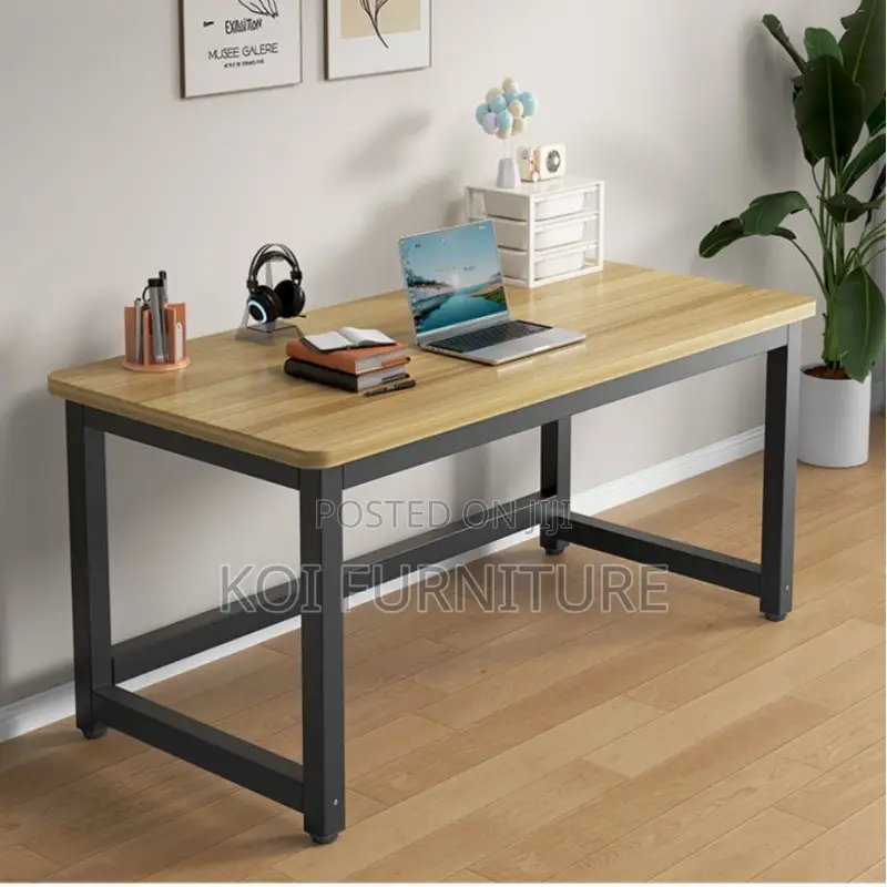 Office Desk; Natural Wooden Computer Office Desk