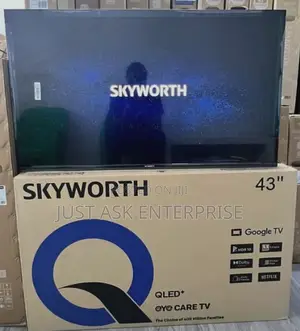 Skyworth 43 Qled+ Smart Google Poweres Frameless Tv - Eye Care