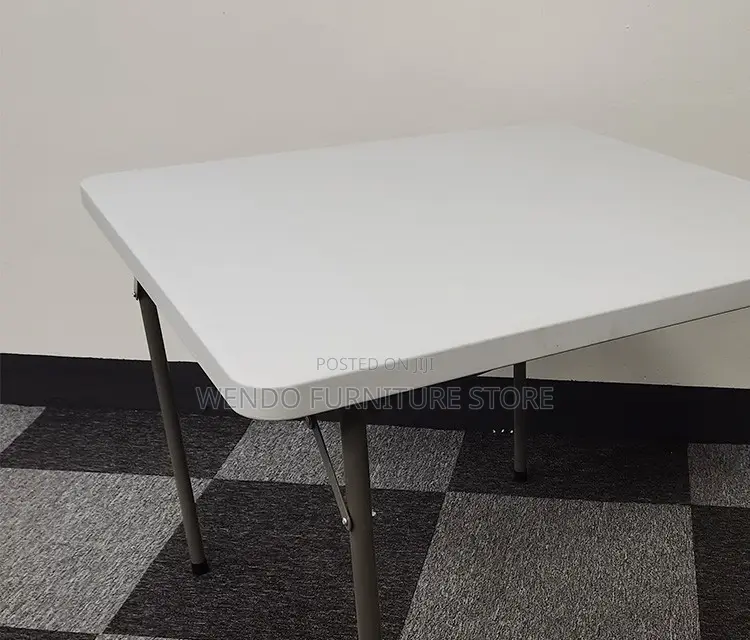Home Tables; Foldable White Outdoor Picnic Tables