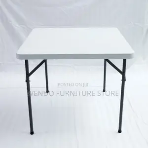 Home Tables; Foldable White Outdoor Picnic Tables