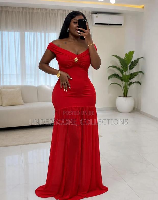Mermaid Shape Dinner Dresses in Plain Colours - thumbnail 2