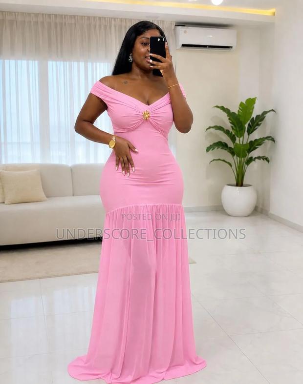 Mermaid Shape Dinner Dresses in Plain Colours - thumbnail 4