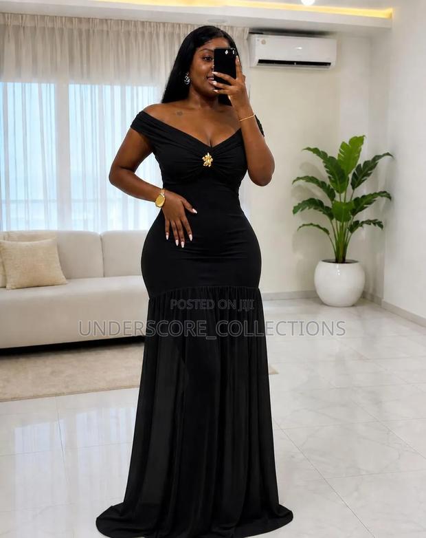 Mermaid Shape Dinner Dresses in Plain Colours - thumbnail 5