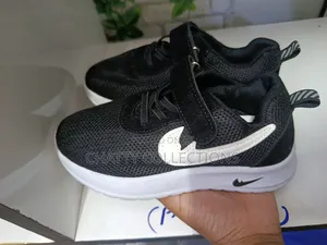 Black and White Unisex Sporty Kids Sizes 26 to 30
