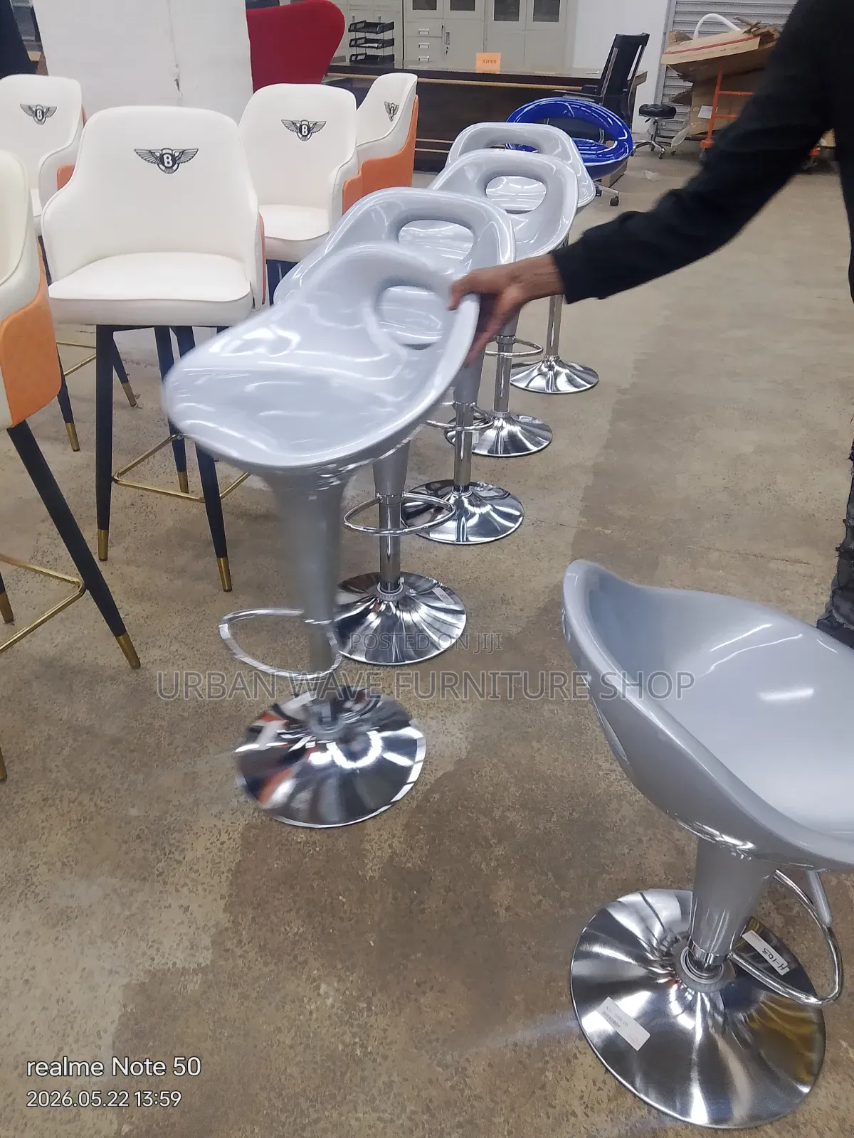 Grey Stylish Bar Stools