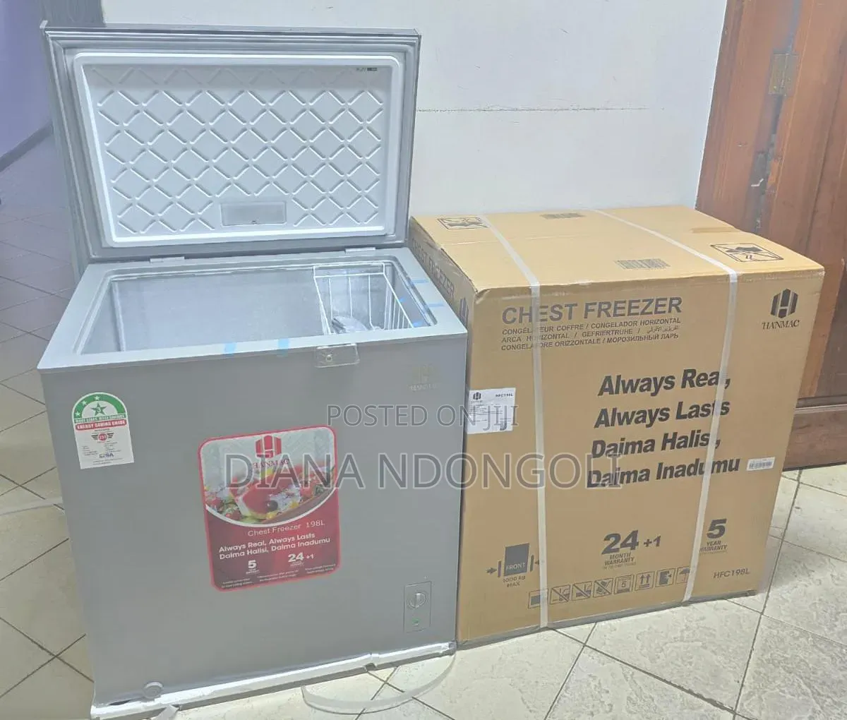 Hanmac Chest Freezer 198l
 at 25500
