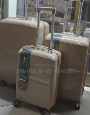 Quality Travel Rubber Suitcase - 3 in 1 Case Set (Multi-Color)