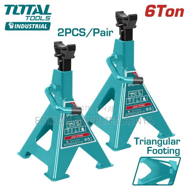 Jack Stands Total 6ton Jack Stand Pair Car Lifting Stands 6 Tonnes