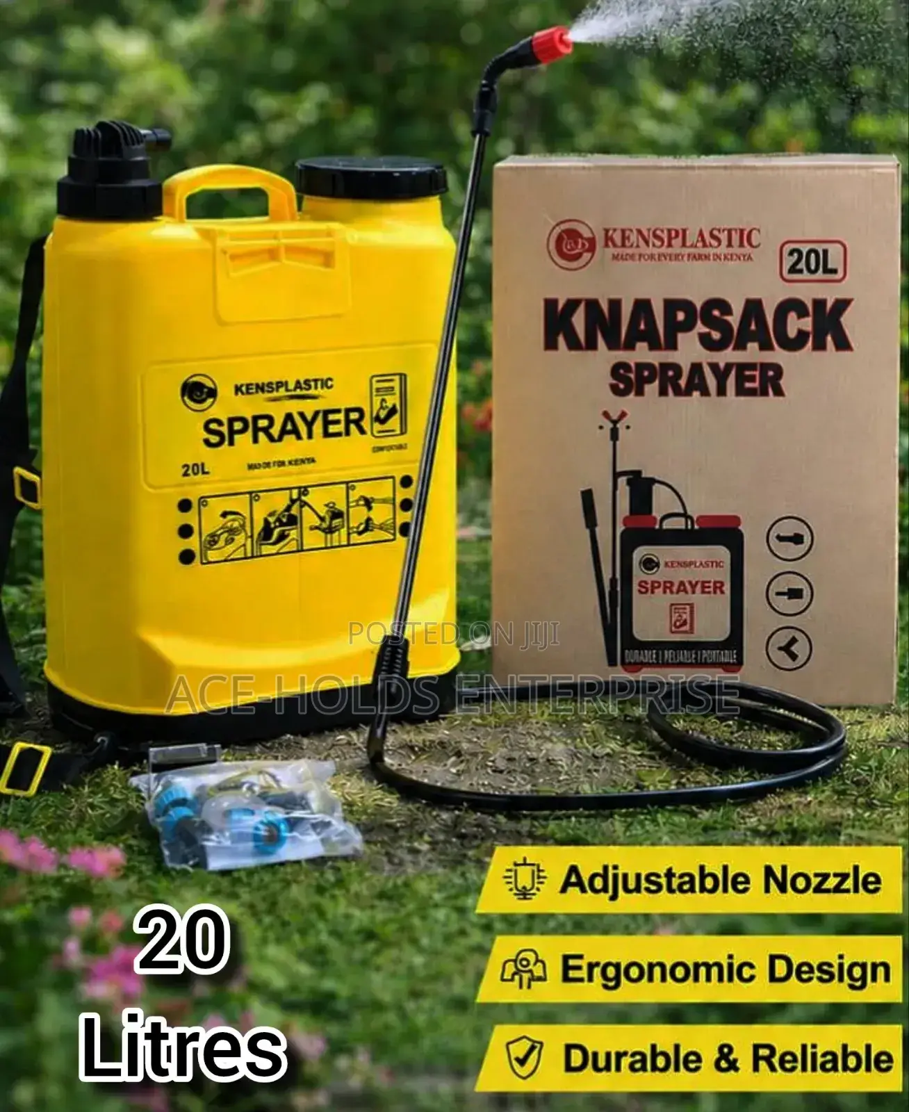 Kensplatic - Ergonomic Designed Knapsack Sprayer - 20 Litres