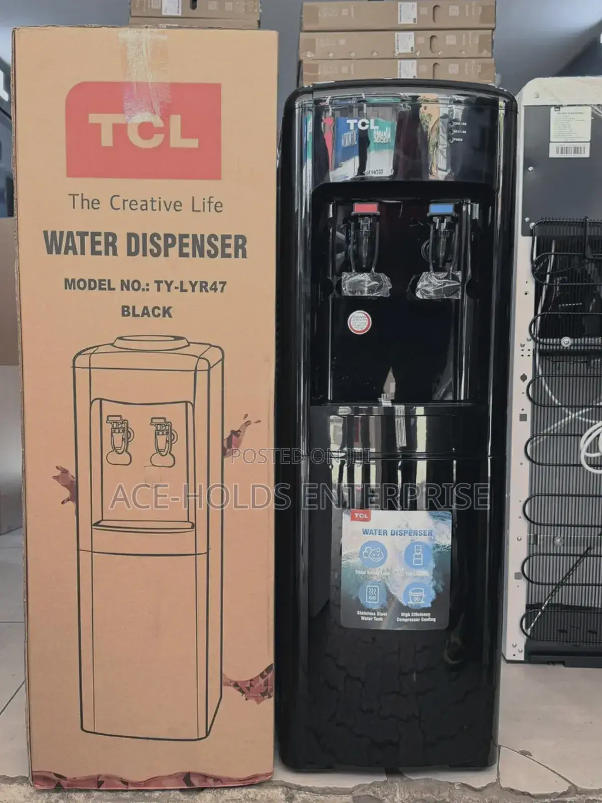 TCL Water Dispenser (R47) 2 Taps Hot and Cold Dispenser