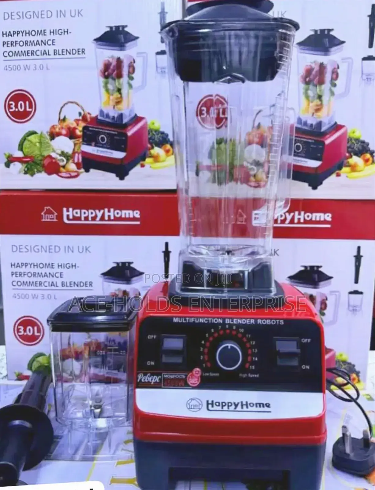 3 Litres - 4500watts Happy Home Commercial Blender (Silvercrest Model)